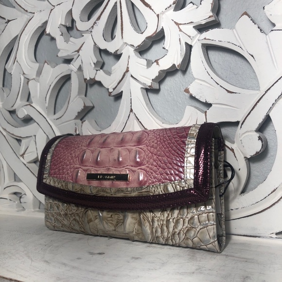 Brahmin Duxbury Satchel Tea Rose & Wallet SET - Picture 9 of 11